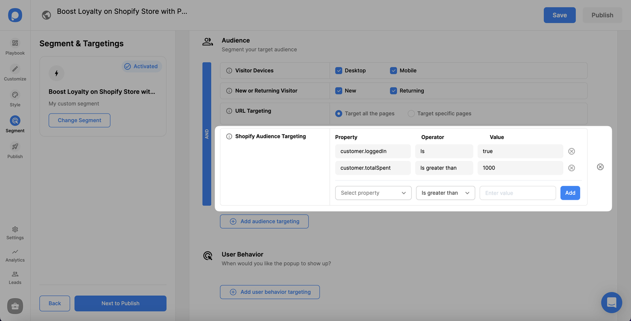 customer total spent for shopify to boost loyalty