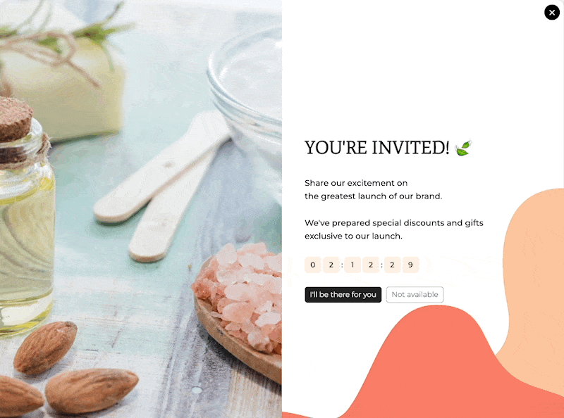 Invite Your Visitors to Your Product Launch