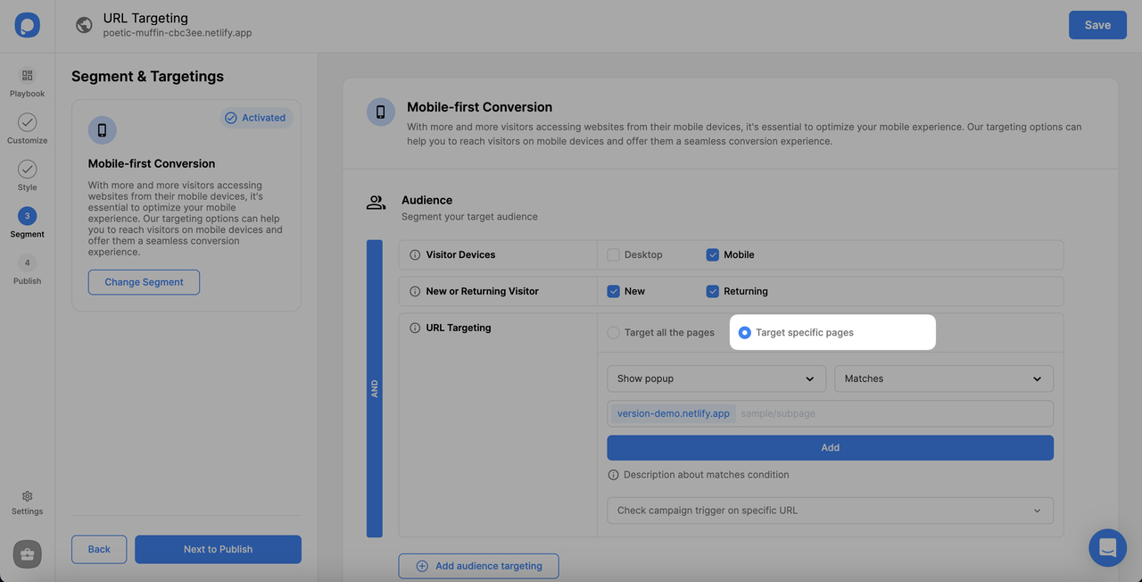 advanced configurations setting