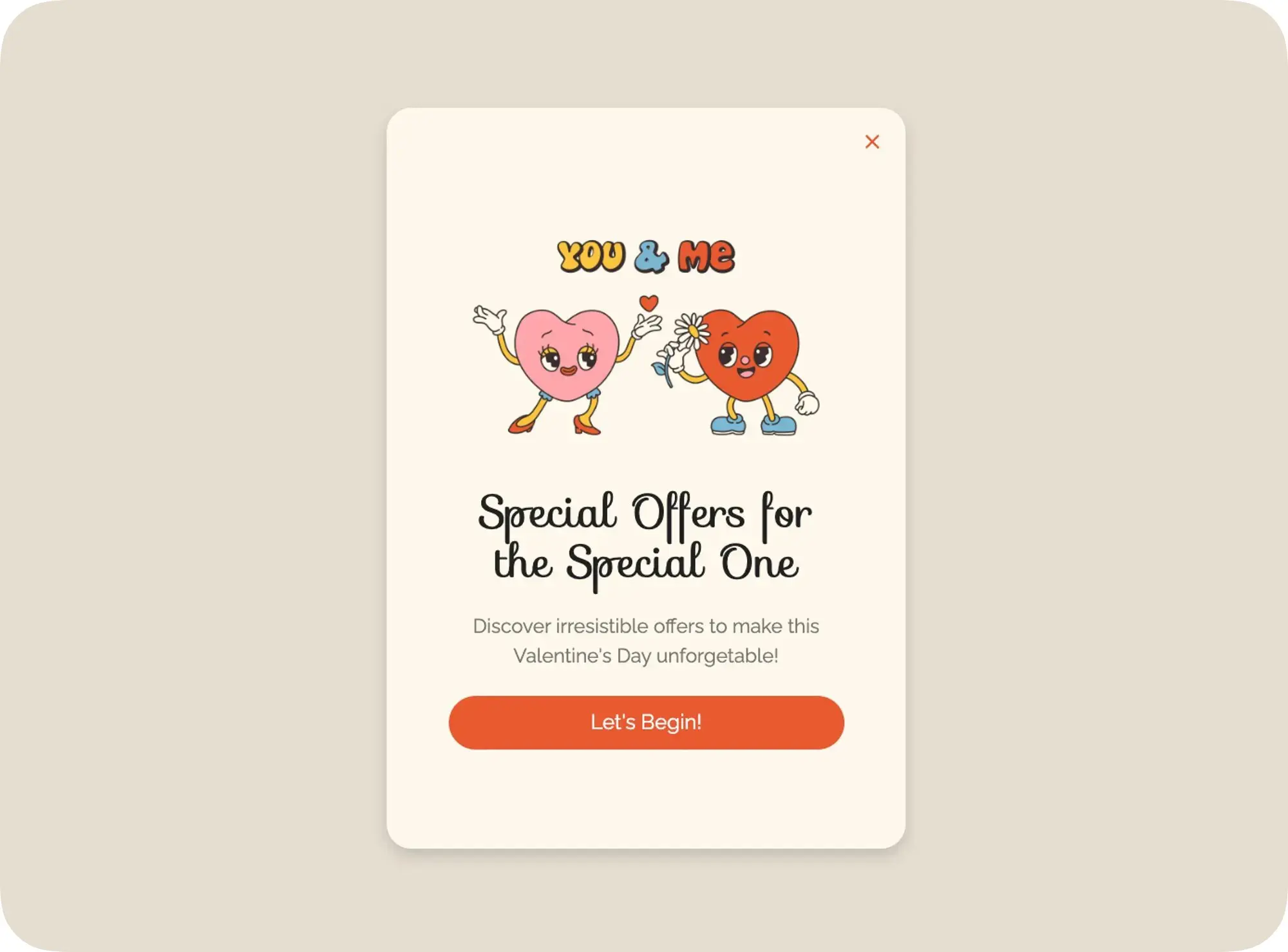 special offer popup