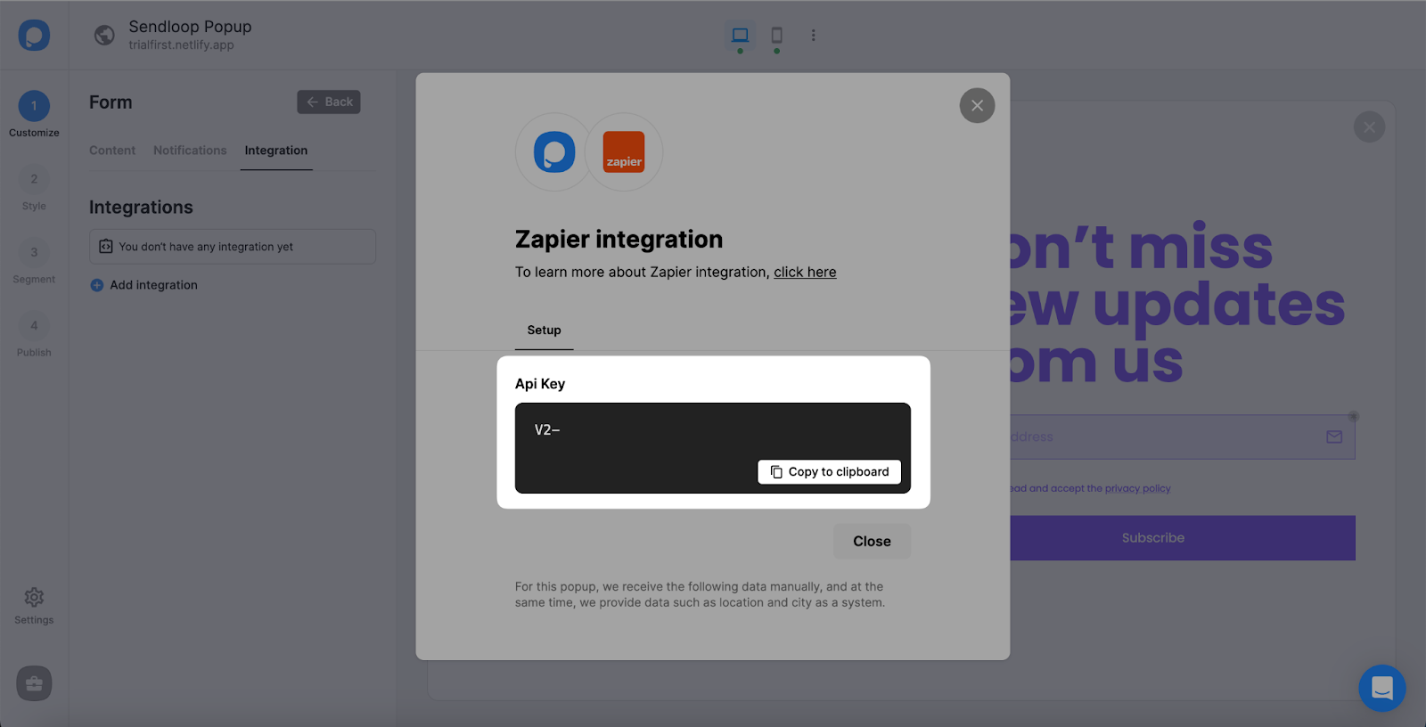 zapier api key